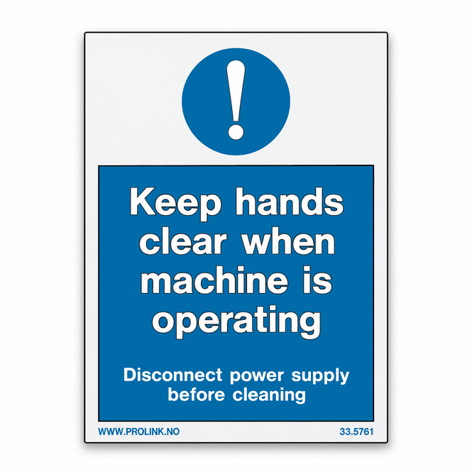 Hovedbilde Galley - Keep hands clear when machine is ...
