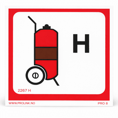 Wheeled fire extinguisher - Halon (Pro 8)