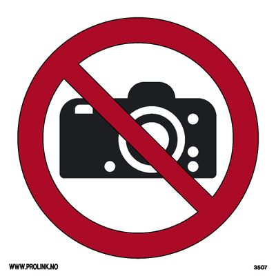 Fotografering forbudt - PVC