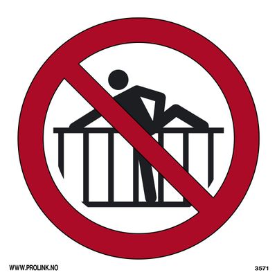 Kryssing av sperring forbudt - PVC