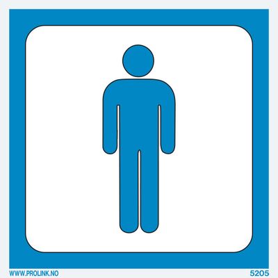 Toalett herrer - PVC