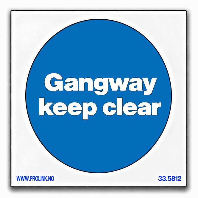 Hovedbilde Gangway keep clear