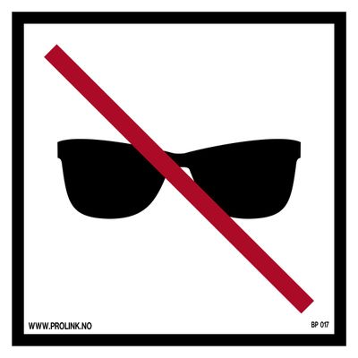 Ingen solbriller - PVC