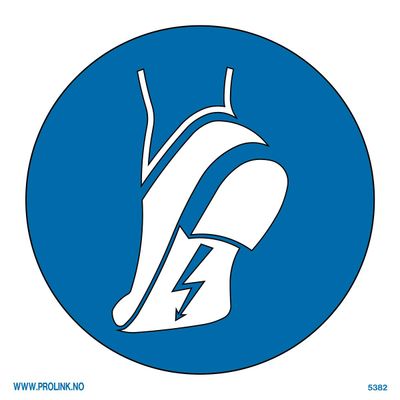 Bruk antistatisk fottøy - PVC