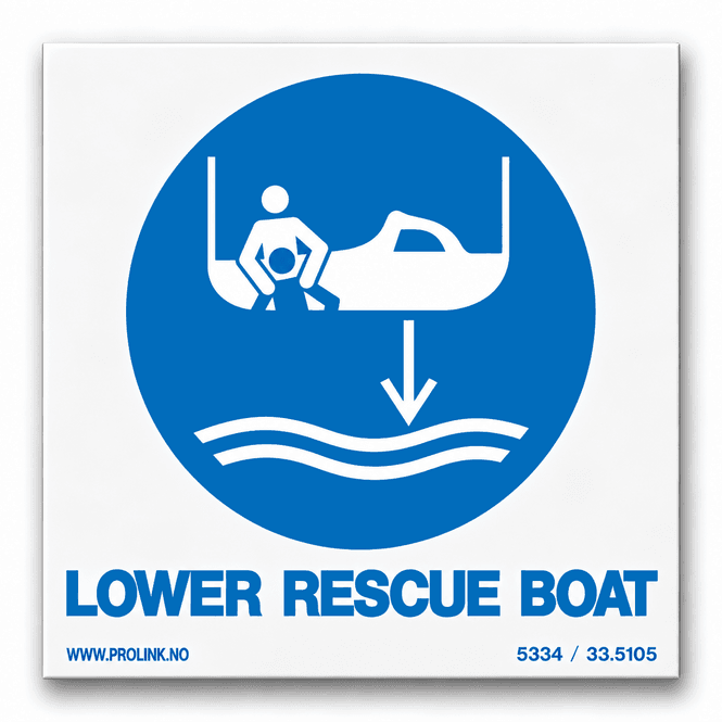 Hovedbilde Lower rescue boat to water