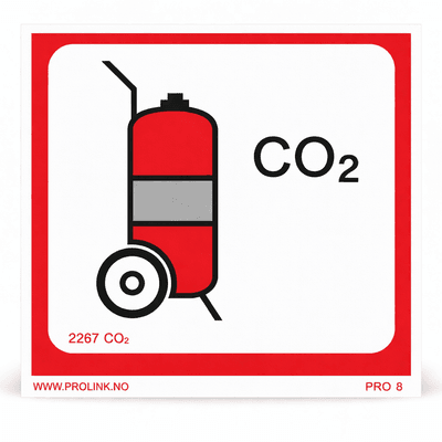 Wheeled fire extinguisher - CO2 (Pro 8)