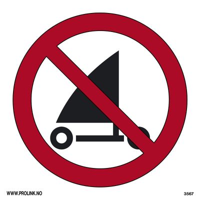 Sandyachting forbudt - PVC