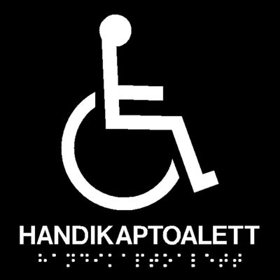 Handicaptoalett - Taktilt